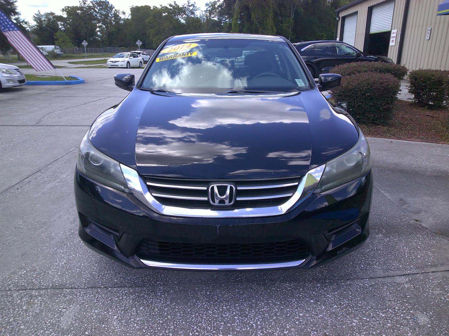 2014 BLACK HONDA ACCORD LX (1HGCR2F31EA) , located at 1200 Cassat Avenue, Jacksonville, FL, 32205, (904) 695-1885, 30.302404, -81.731033 - Photo#0